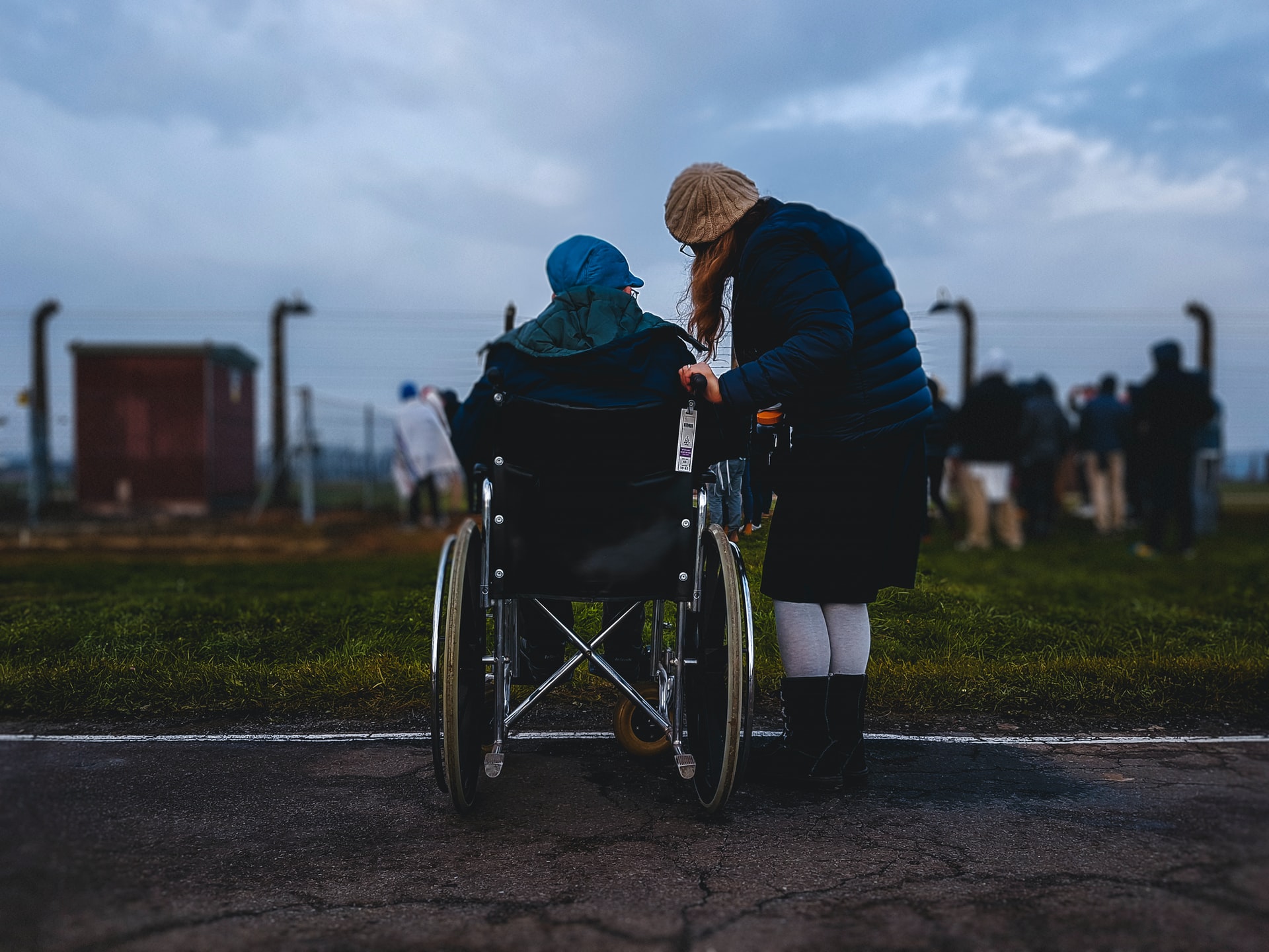 man with disability in a wheelchair