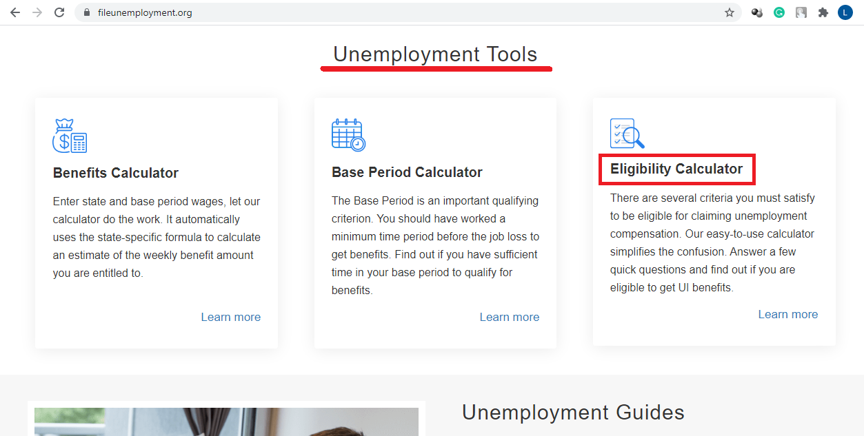 fileunemployment.org website unemployment tools