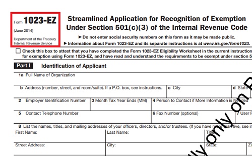 Form 1023ez Eligibility Worksheet
