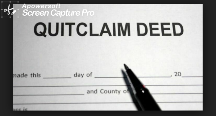 Make a draft of your quitclaim deed