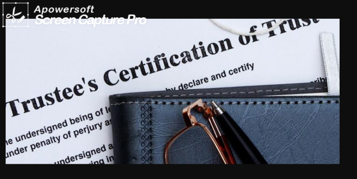 How to make a certificate of trust