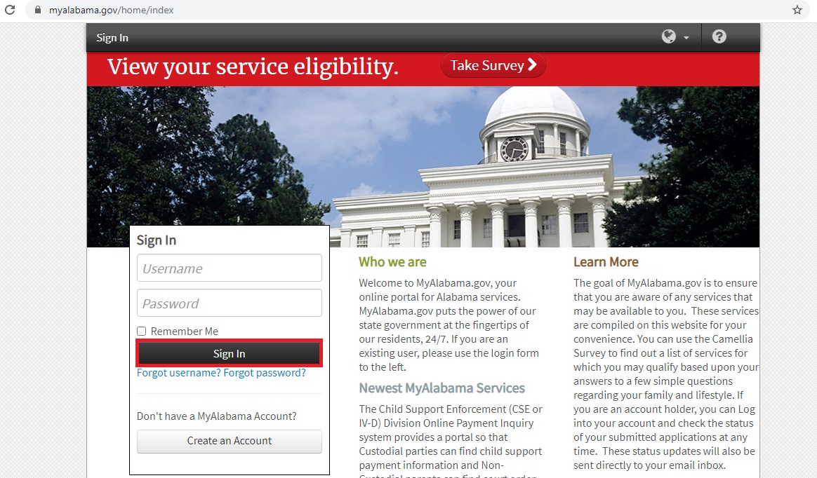 Alabama food stamps • Application and requirements