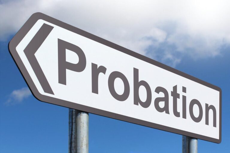 Probation sign